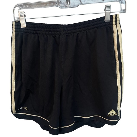 Adidas Shorts Womens Medium Black Gold Athletic Clima 365 Pull On - Picture 2 of 11
